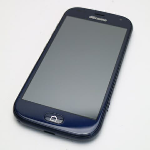 らくらくスマートフォン F-42A ネイビー docomo 中古 スマホ 白ロム 富士通【新品同様】保証付き 赤ロム保証