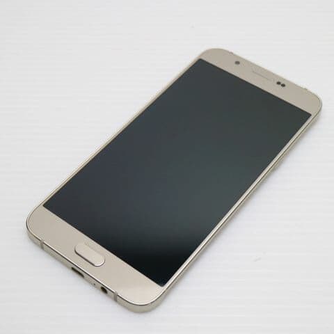 Galaxy A8 SCV32 ゴールド au 中古 スマホ SAMSUNG 白ロム【美品】保証付き 赤ロム保証